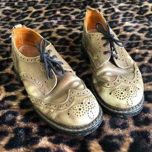 Gold Fluevog Angels from the 90s